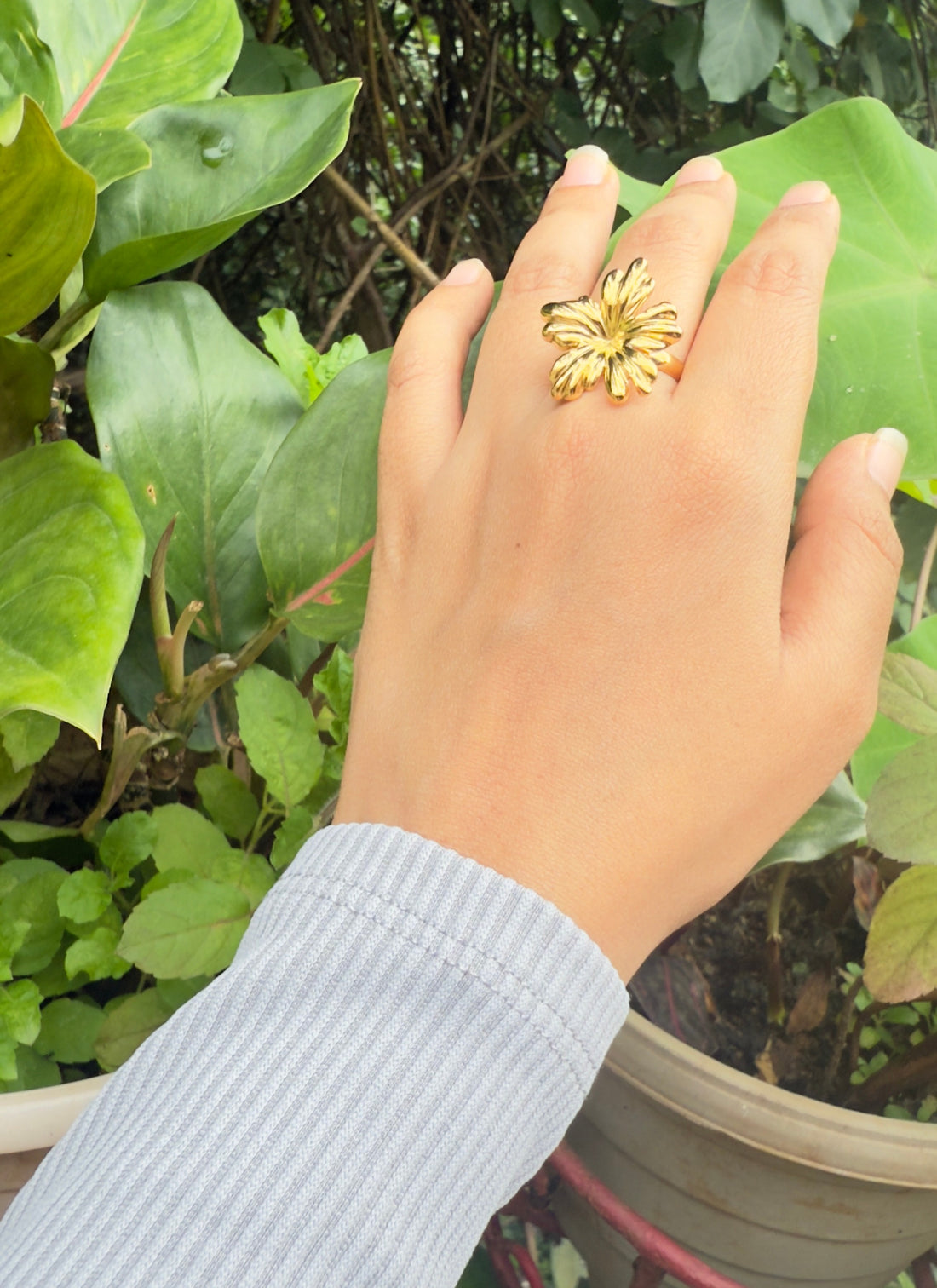 Golden Blossom Ring