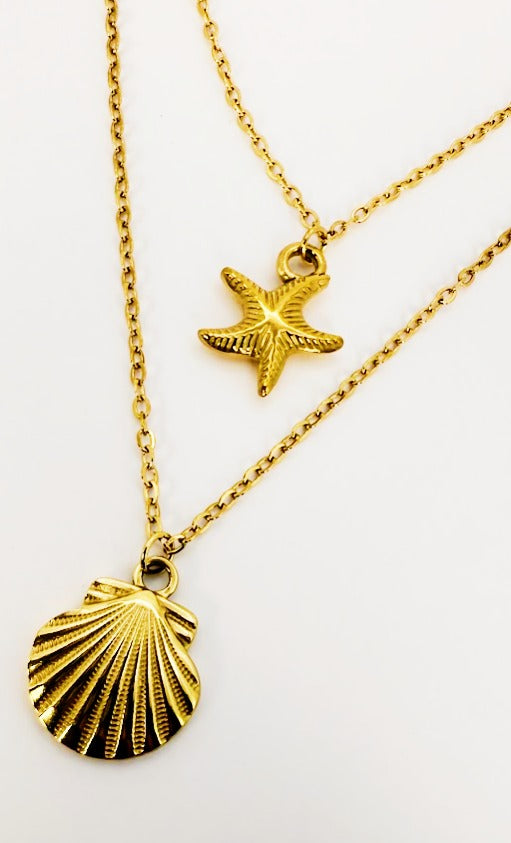 Golden Ocean Breeze Necklace