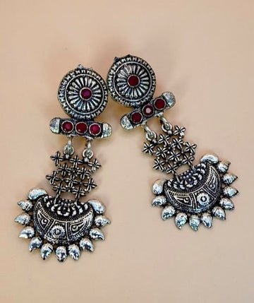 Janhavi Oxidized Earrings