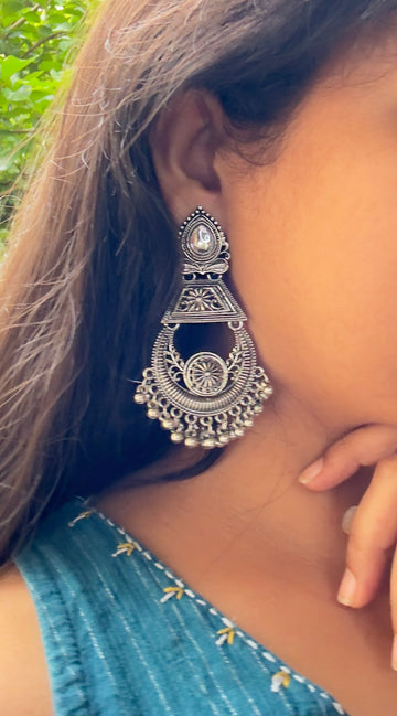 Petal Glaze Oxidized Earrings