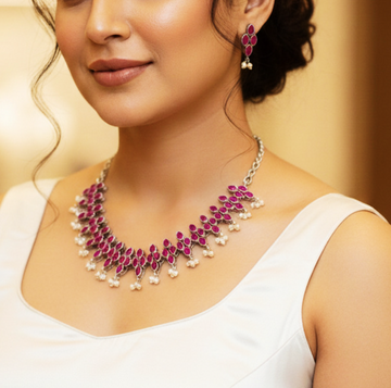 Rajvalli Oxidized Choker Set