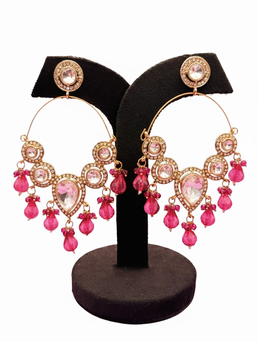 Sagarika Kundan Chandbali Earrings