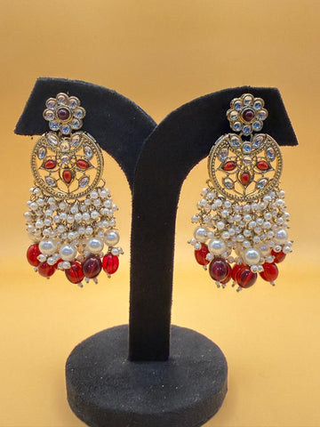 Pari Moissanite Pearl Earrings