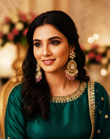 Yashvi Moissanite Pearl Earrings