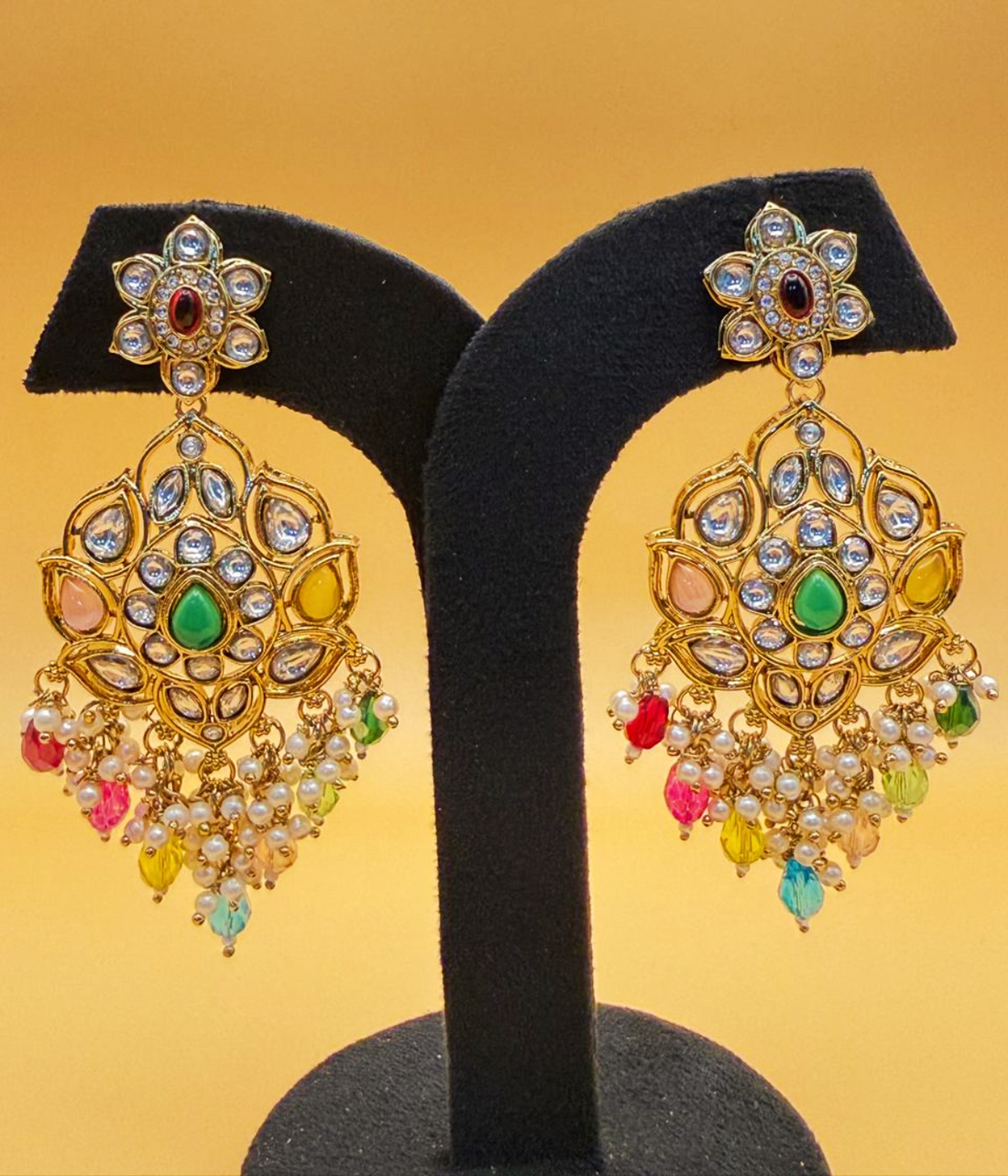 Zareen Moissanite Pearl Earrings