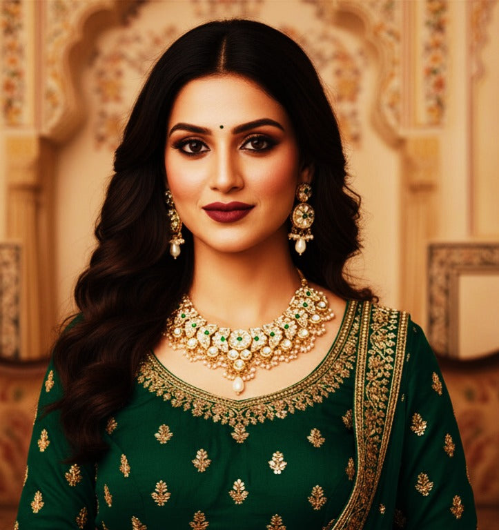 Mahiraa Kundan Necklace set