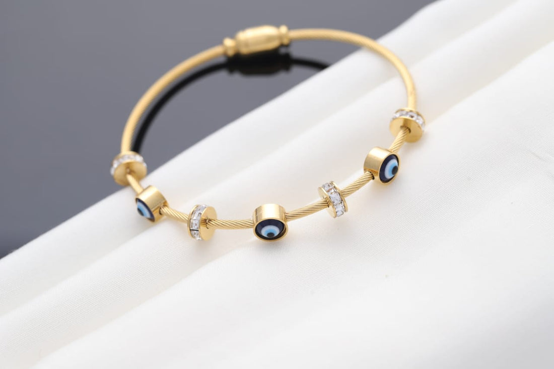 Golden Evil Eye Kada