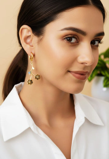 Rose Dangle Earring