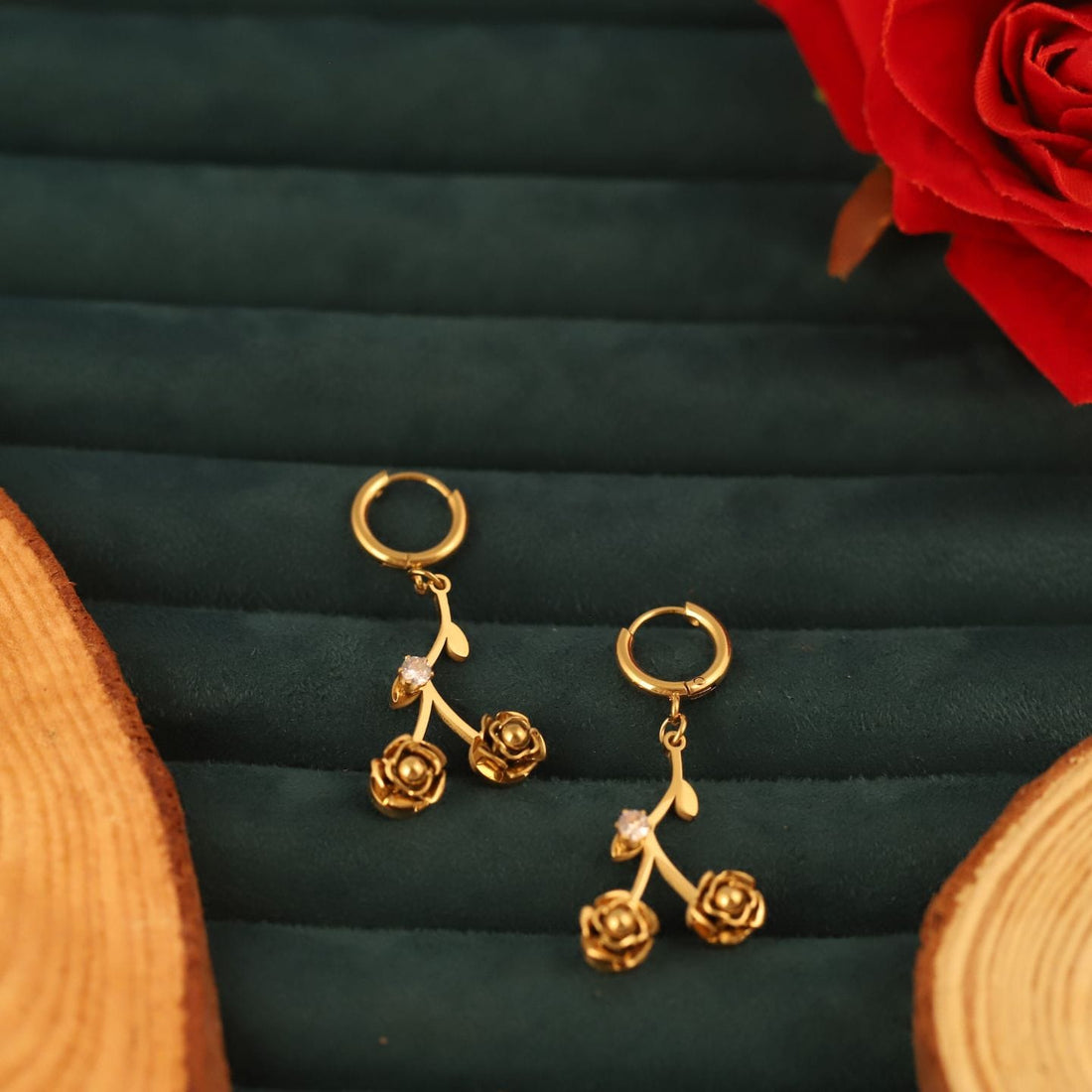 Rose Dangle Earring