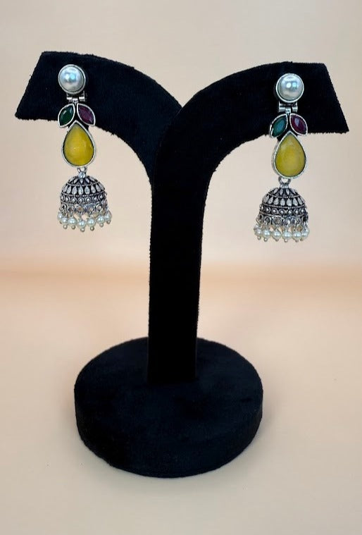 Pankhudi Oxidized Earrings