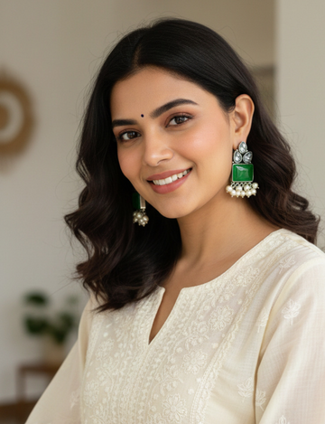 Naina Oxidized Earrings