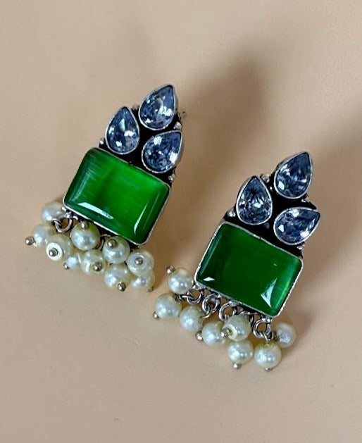 Naina Oxidized Earrings