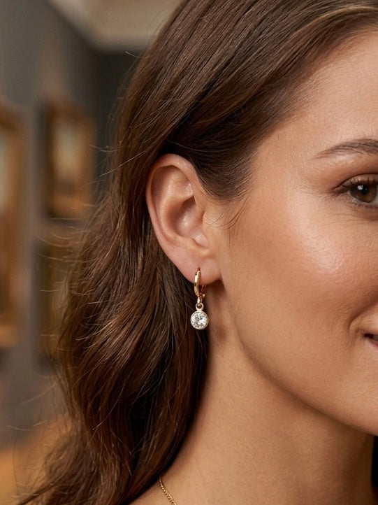 Mini Sparkle Earrings 18k gold plated