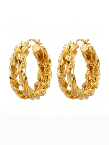 Honey-hoops Earrings 18K Gold Plated