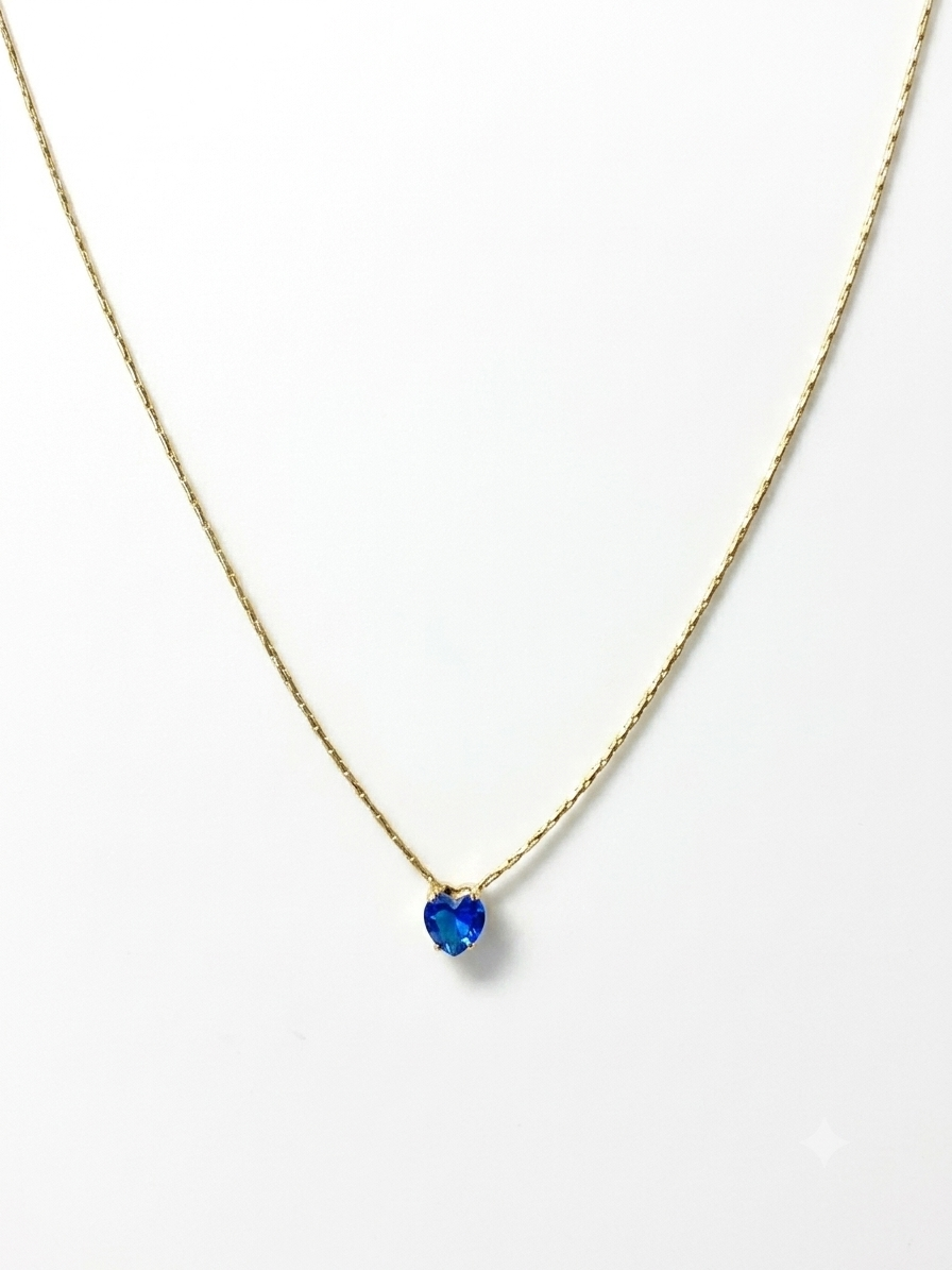 Marina heart Necklace 18K Gold Plated